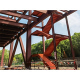 Steel staircase